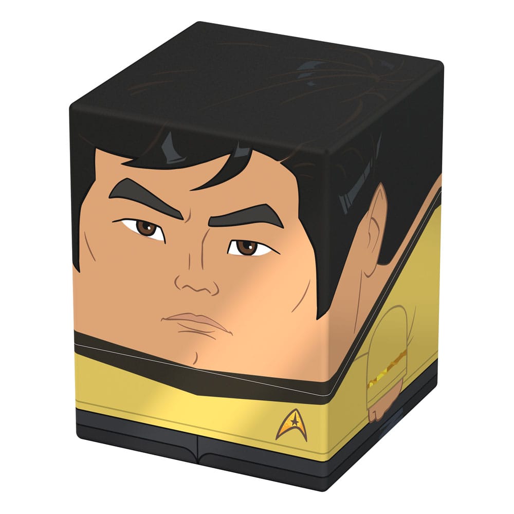 Squaroes Star Trek Sulu ST015 card box, front and right side view