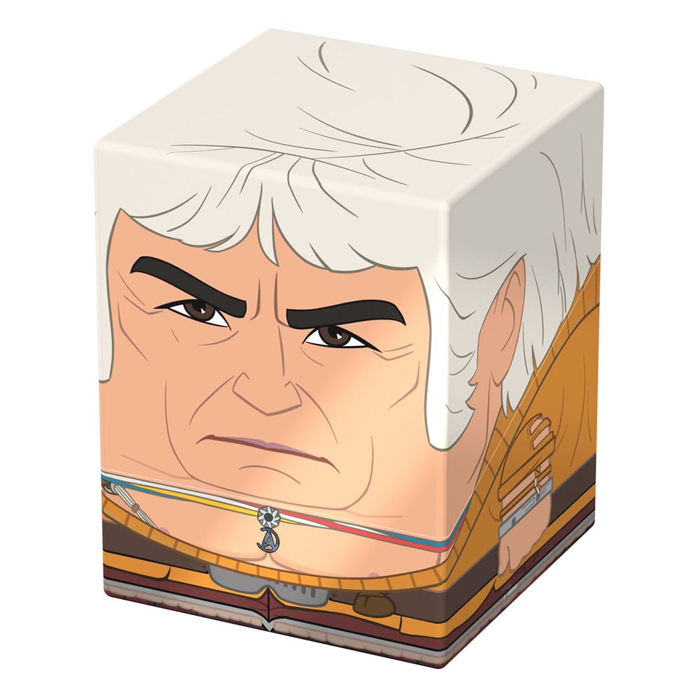 Squaroes Star Trek Khan ST016 card box, front and right side view