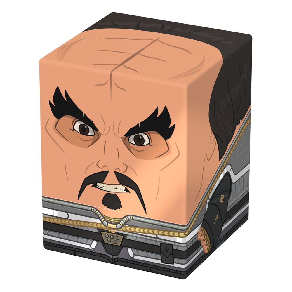 Squaroes Star Trek Klingon ST017 card box, front and right side view