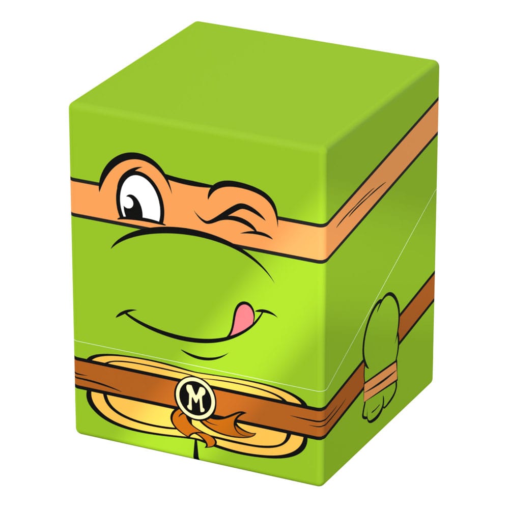 Squaroes TMNT Michelangelo NT005 card box, front and right side view