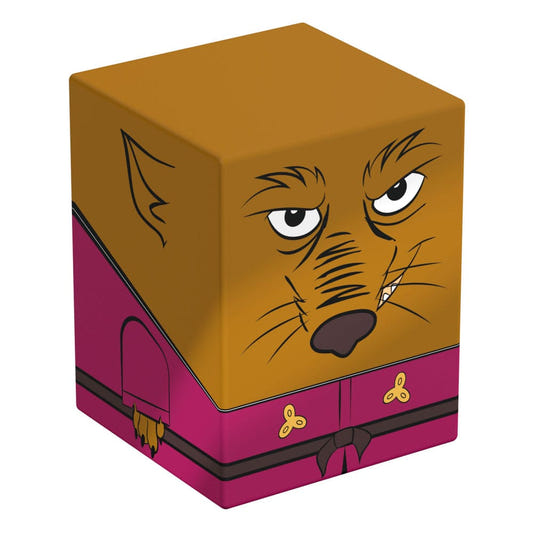 Squaroes TMNT Splinter NT007 card box, front and left side view with rat face and magenta robe