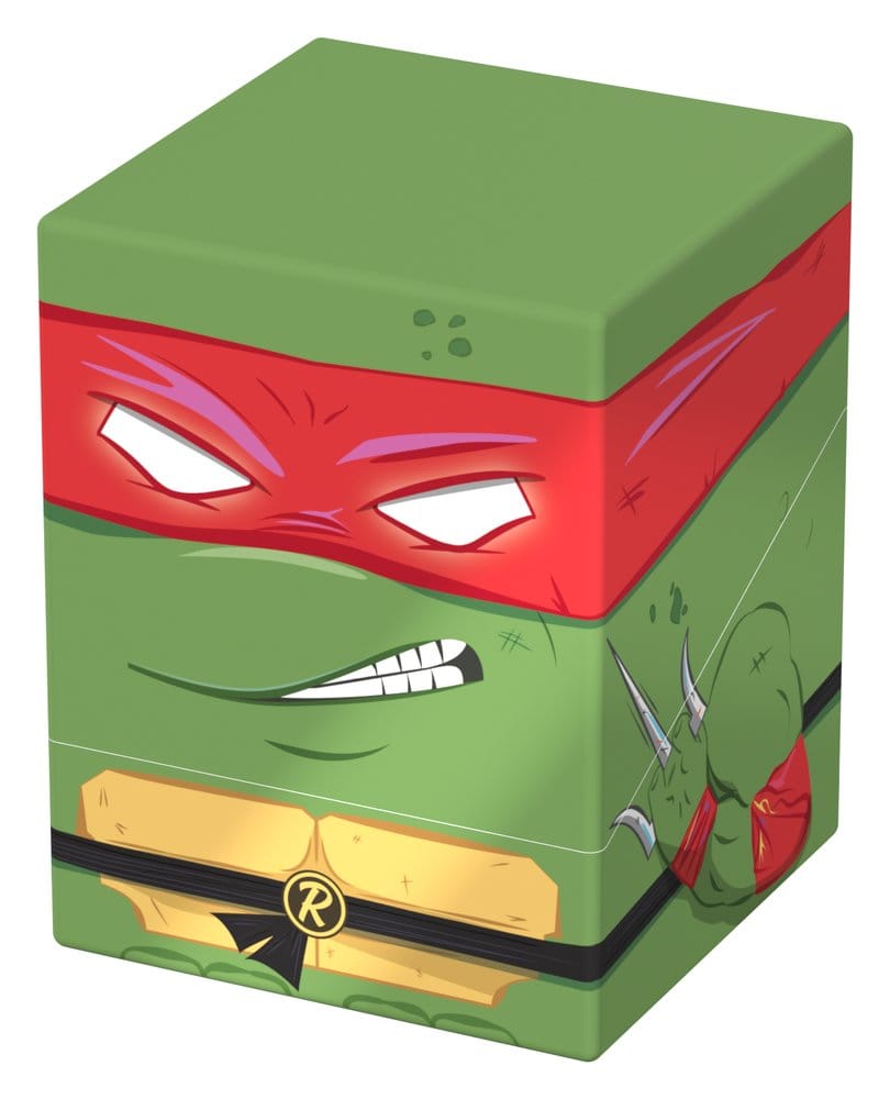 Squaroes TMNT Action Mode Raphael NT016 card box, front and right side view
