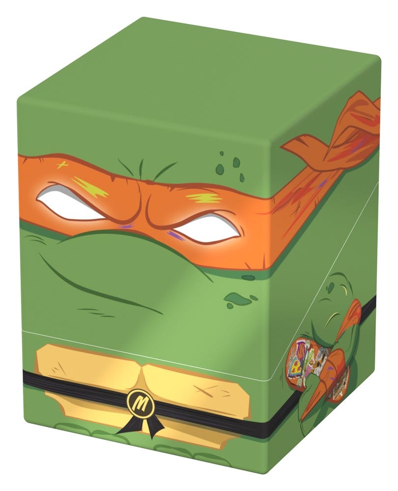 Squaroes TMNT Action Mode Michelangelo NT017 card box, front and right side view