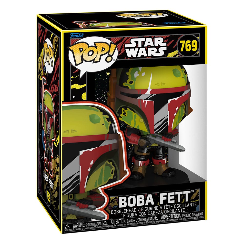 Funko POP! Star Wars Boba Fett 769 retro-styled bobblehead in window box