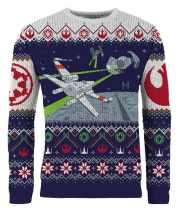 Star Wars Christmas Jumper X-Wing v TIE Fighter