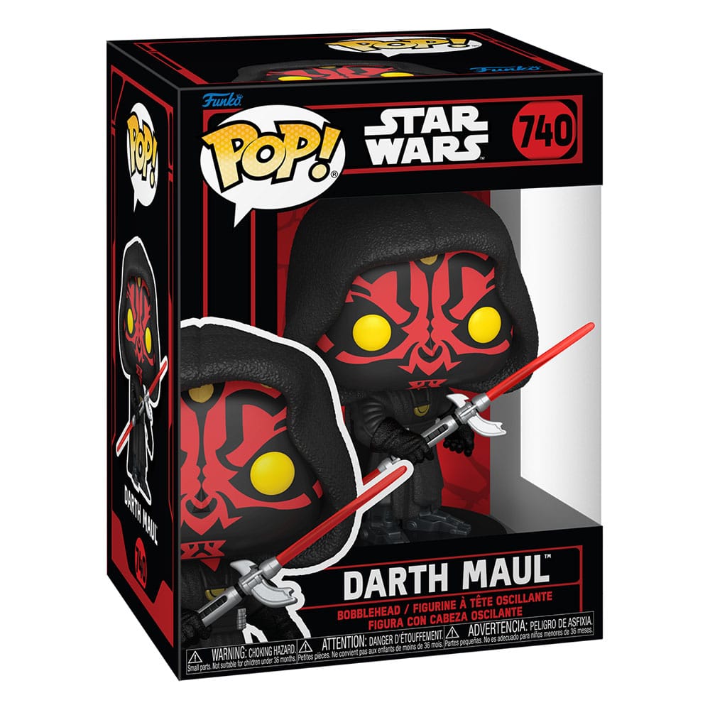 Funko POP! Star Wars Dark Side Darth Maul 740 in window box, front view