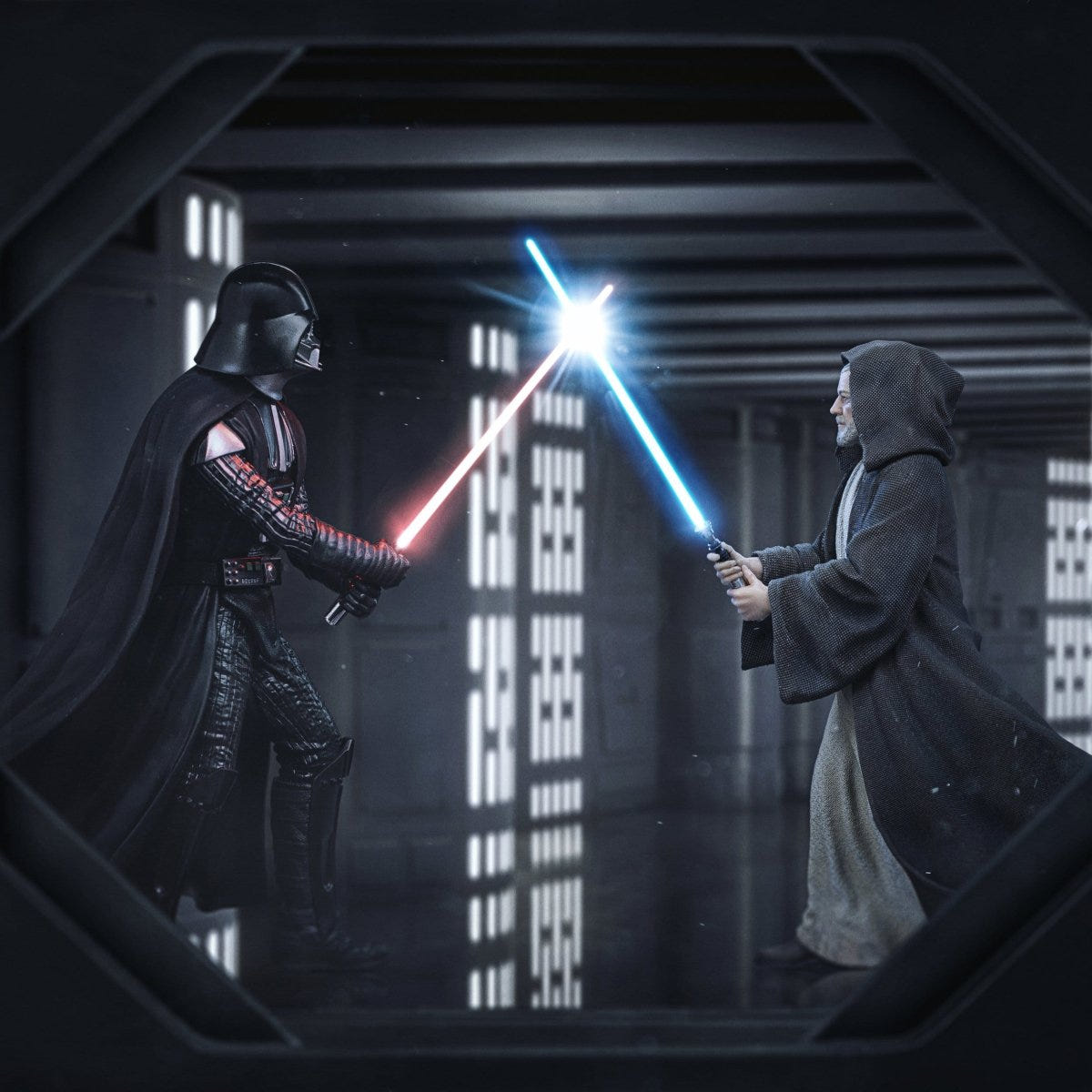 Star Wars Deluxe Art Scale Statue 1/10 Darth Vader Vs Obi-Wan Kenobi (CCXP Exclusive 2025) 24 cm - Loaded Dice