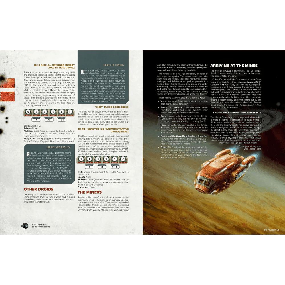 Star Wars Edge of the Empire RPG: Game Master's Kit - Loaded Dice