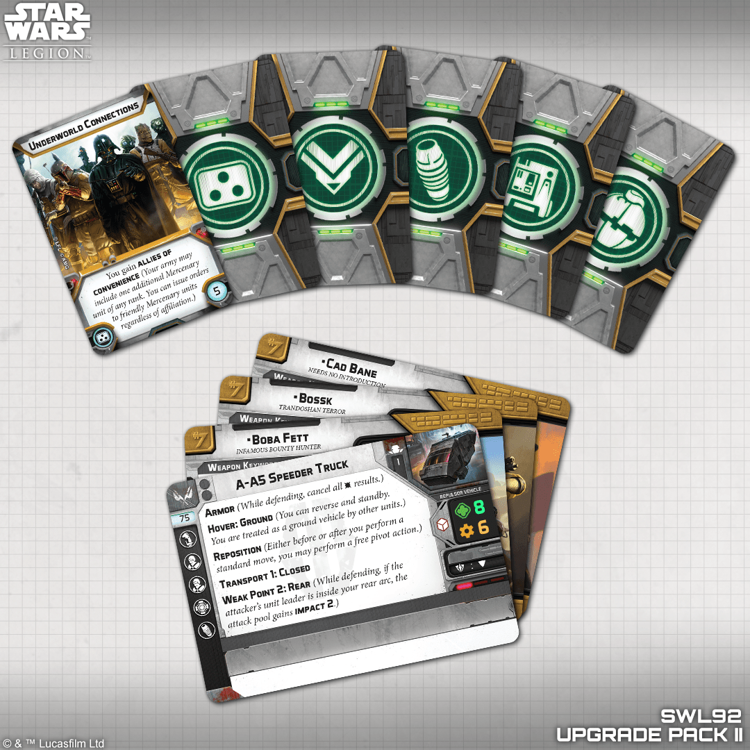 Star Wars Legion: Upgrade Card Pack 2 - Loaded Dice