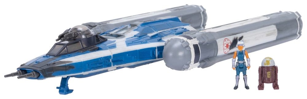Jazwares Star Wars Medium Vehicle & Figure Assortment BTL-B Y-wing & Ahsoka & R7-A7 – image 2