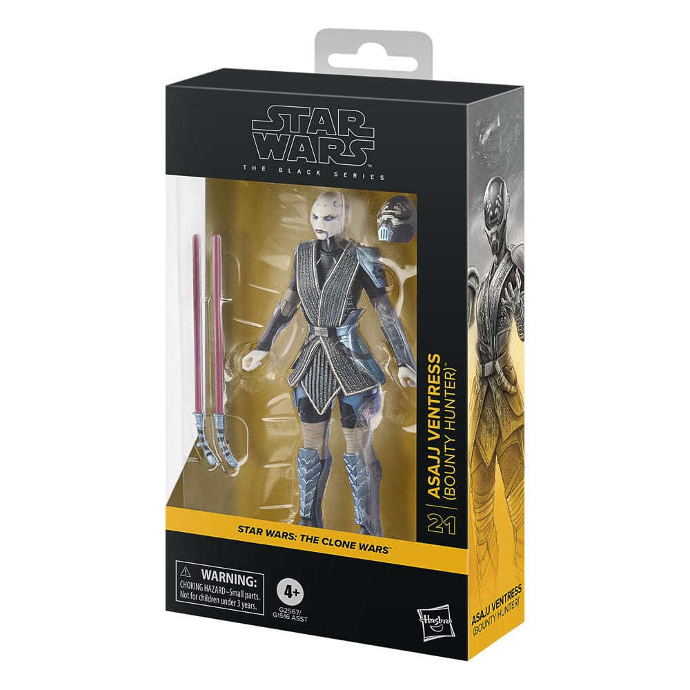 Hasbro Star Wars: The Clone Wars Black Series Action Figure Asajj Ventress (Bounty Hunter) 15 cm – image 2