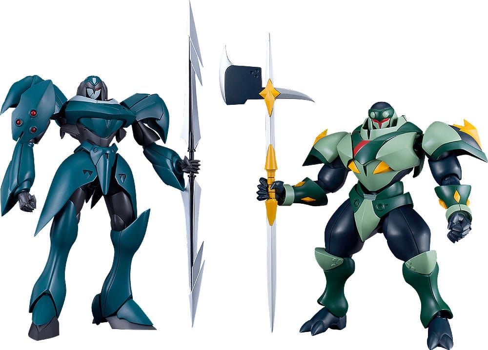Tekkaman Blade Moderoid kits by Good Smile Company: Tekkaman Dagger and Tekkaman Axe with weapons