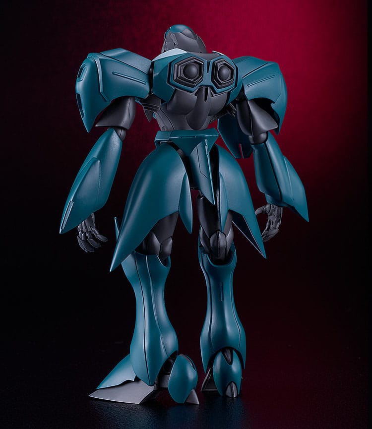 Rear view of the Tekkaman Dagger Moderoid model kit showing back armour detail