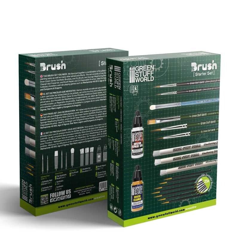 Green Stuff World Starter Brush Set - Loaded Dice