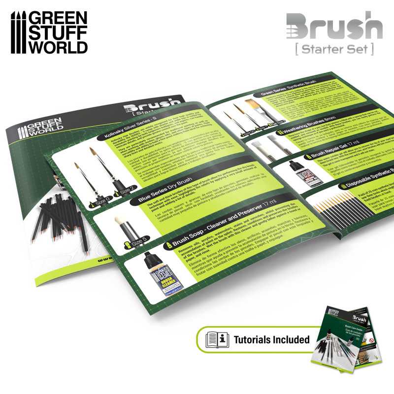 Green Stuff World Starter Brush Set - Loaded Dice