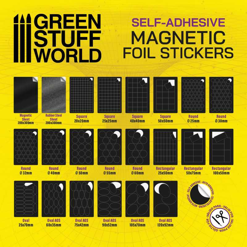 Green Stuff World Self Adhesive Steel/Rubber Sheet 0.9mm - Loaded Dice