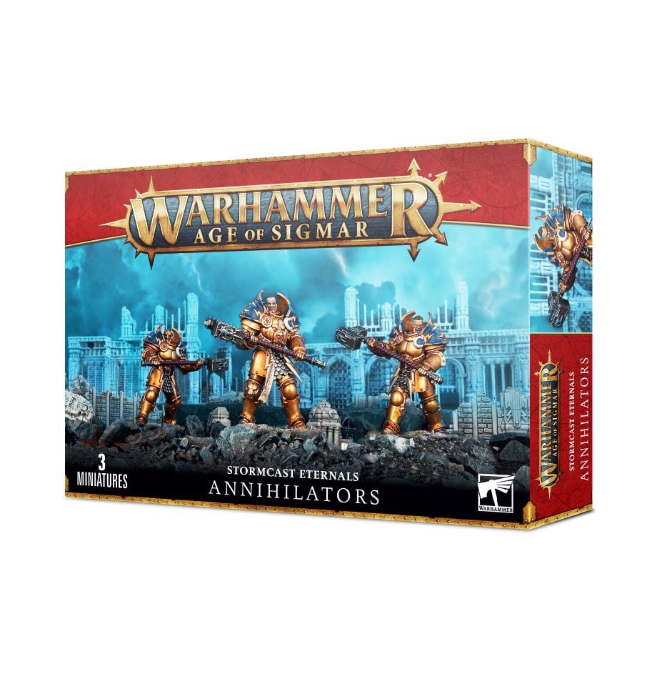 Games Workshop Age of Sigmar Stormcast Eternals Annihilators box front, 3 miniatures