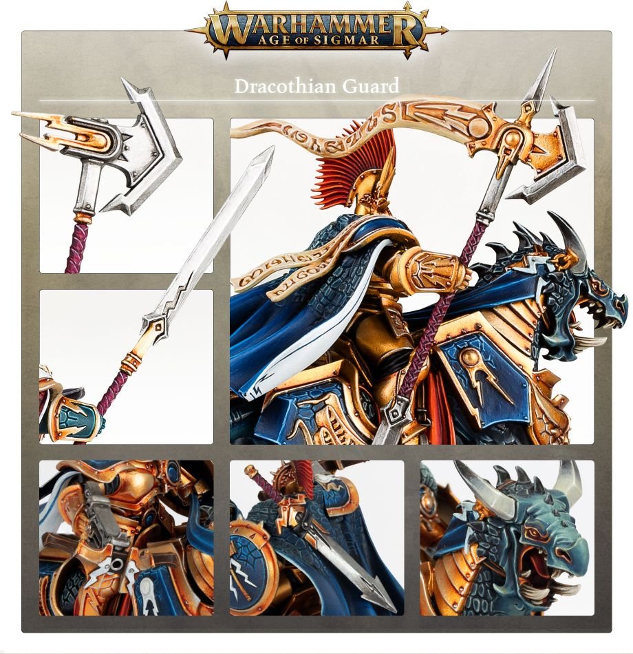 Stormcast Eternals: Dracothian Guard model detail - Loaded Dice