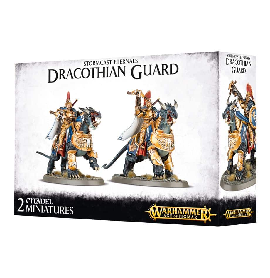Games Workshop Stormcast Eternals Dracothian Guard box front, earlier packaging