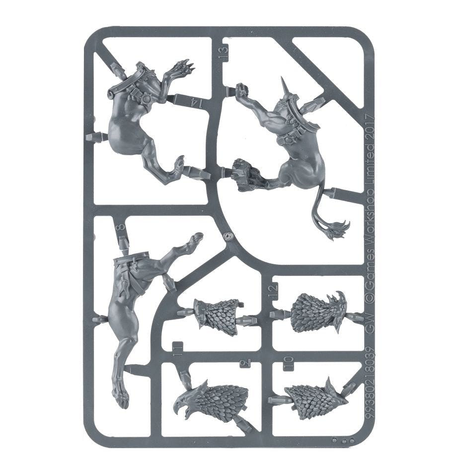 Stormcast Eternals Gryph-Hounds unpainted plastic sprue, frame 2 of 2