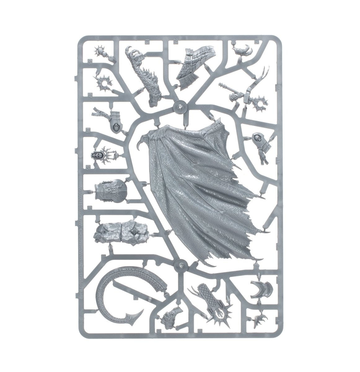 Stormcast Eternals Ionus Cryptborn unpainted plastic sprue, frame 1 of 3