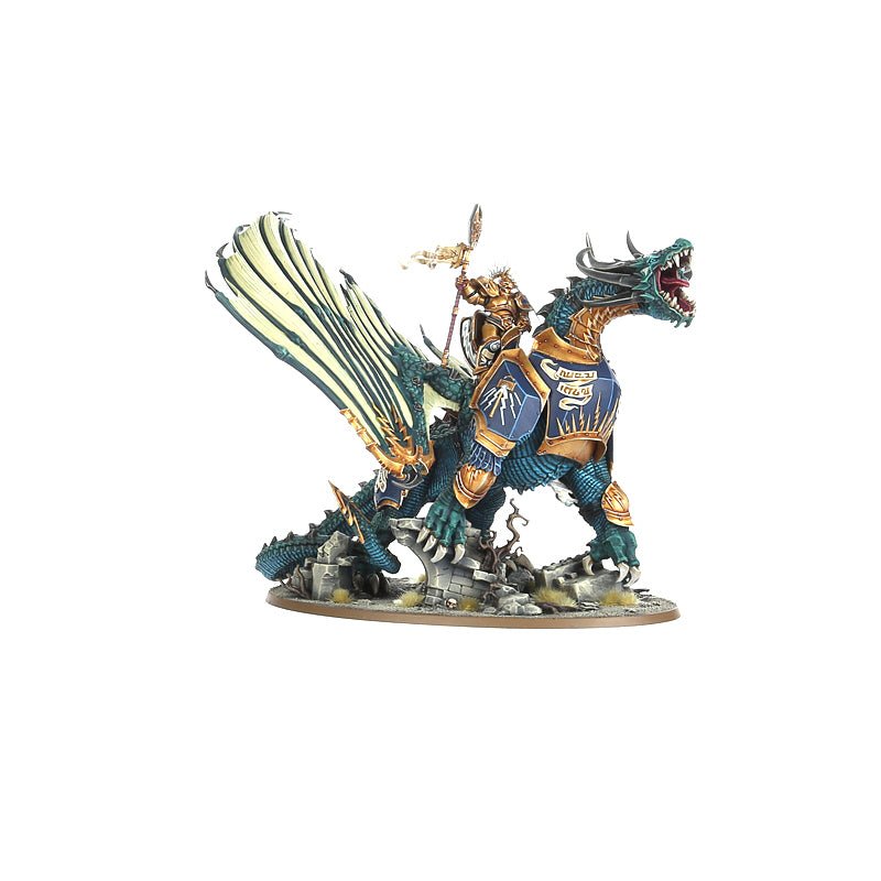 Stormcast Eternals: Lord Celestant on Stardrake painted miniature - Loaded Dice