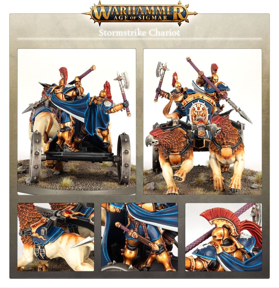 Stormcast Eternals: Stormstrike Chariot model detail - Loaded Dice