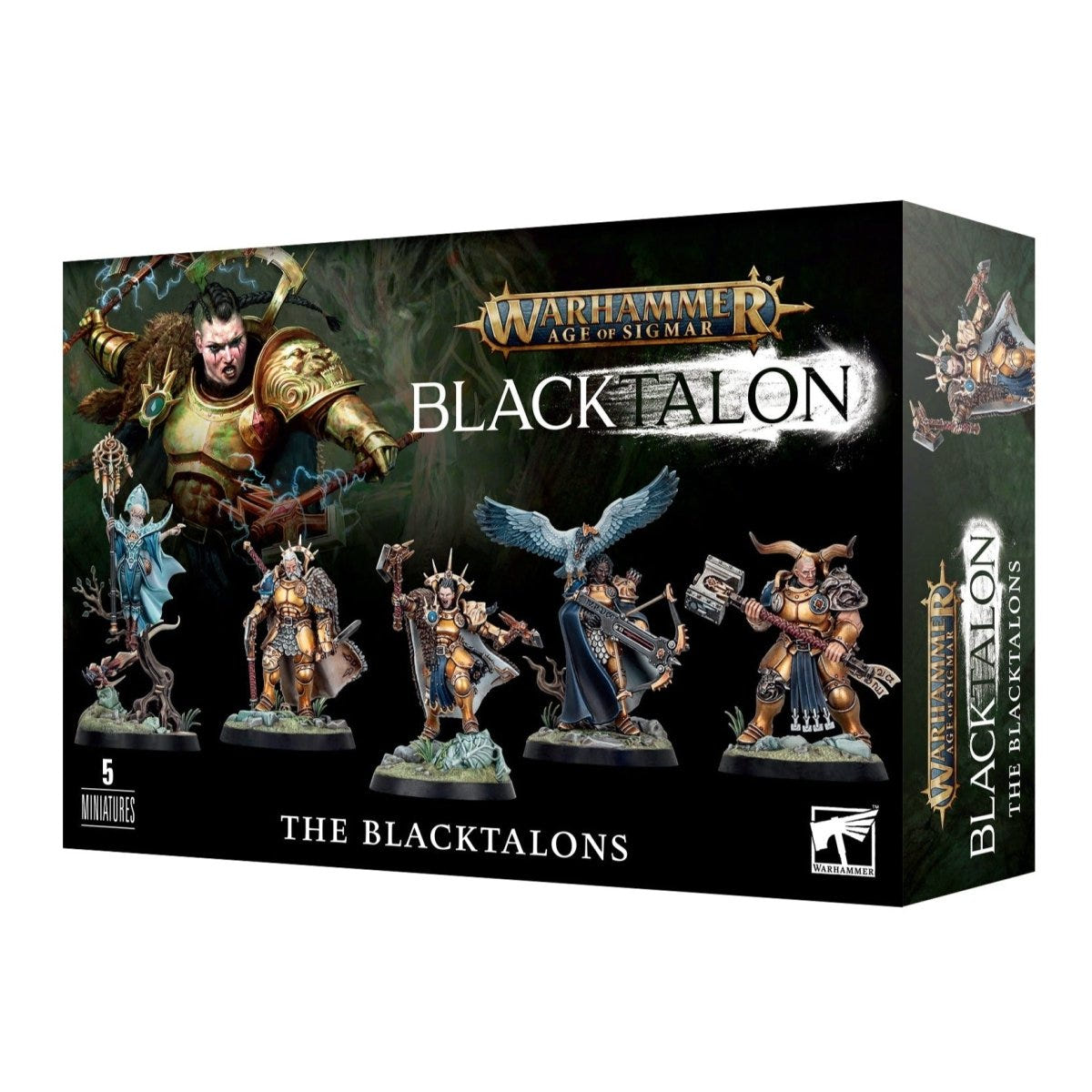 Warhammer Age of Sigmar Stormcast Eternals The Blacktalons box front with five heroes