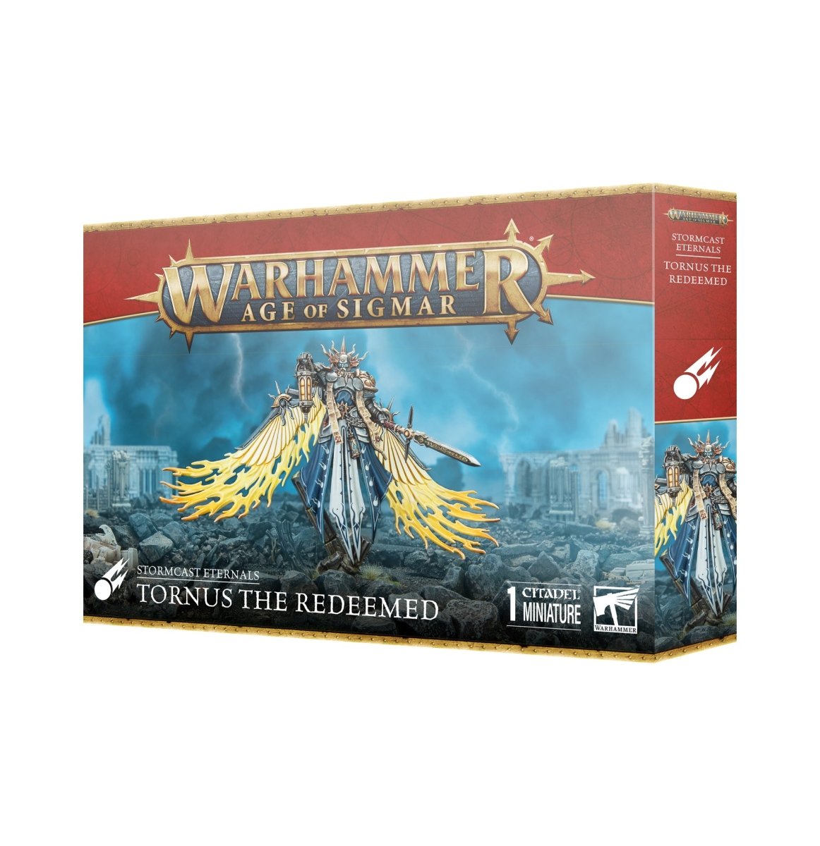 Stormcast Eternals Tornus the Redeemed box front, Games Workshop Warhammer Age of Sigmar