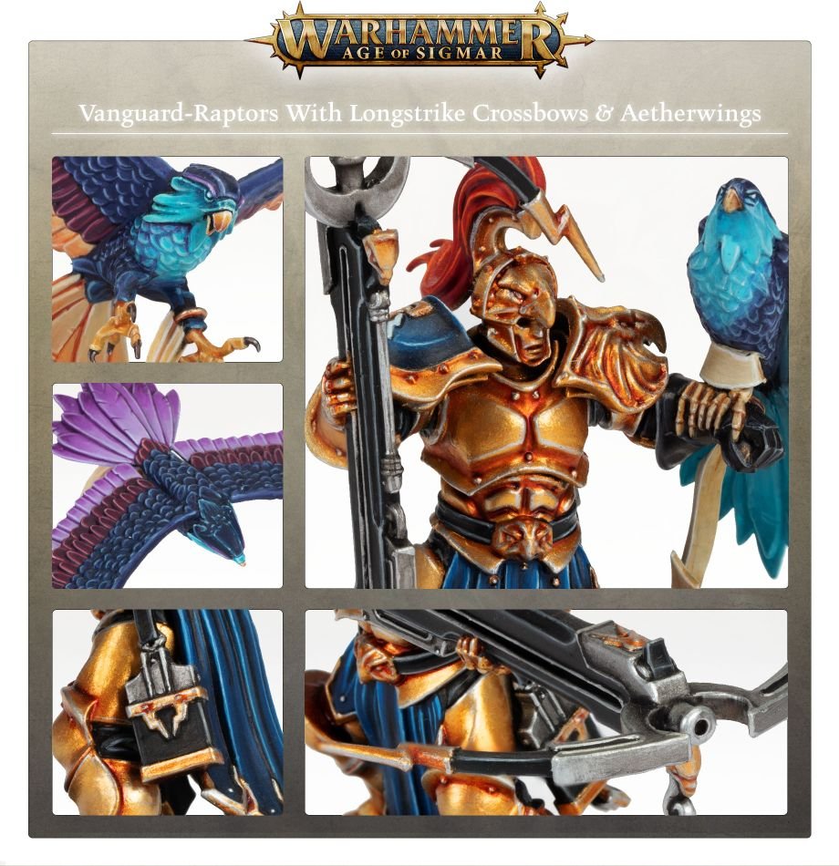 Stormcast Eternals: Vanguard-Raptors model detail - Loaded Dice
