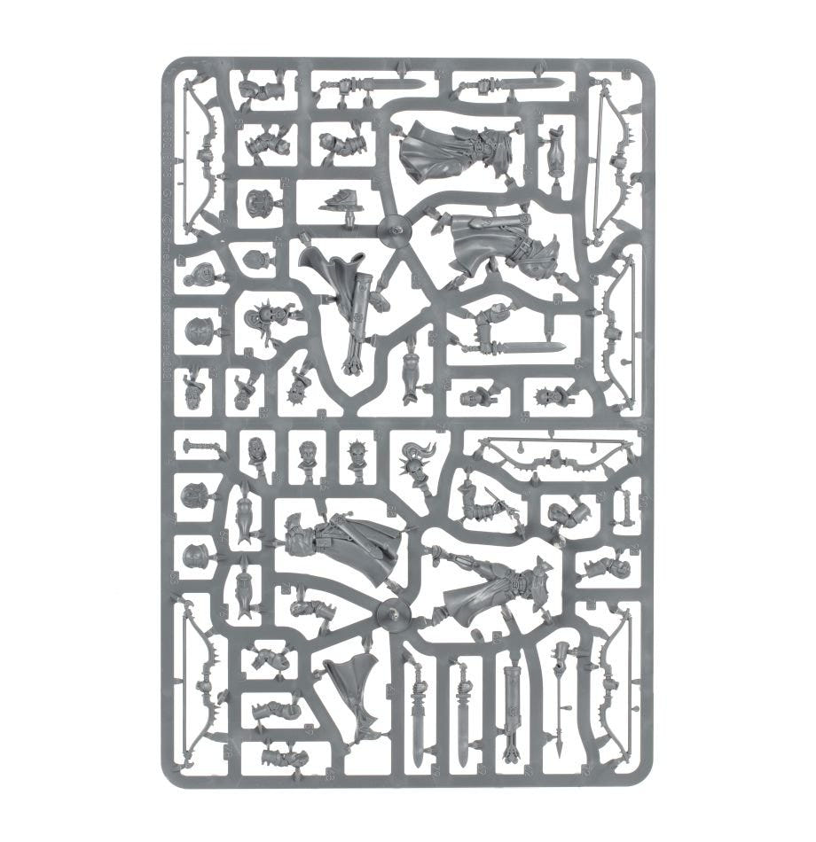 Stormcast Eternals Vigilors unpainted plastic sprue, frame 1 of 2