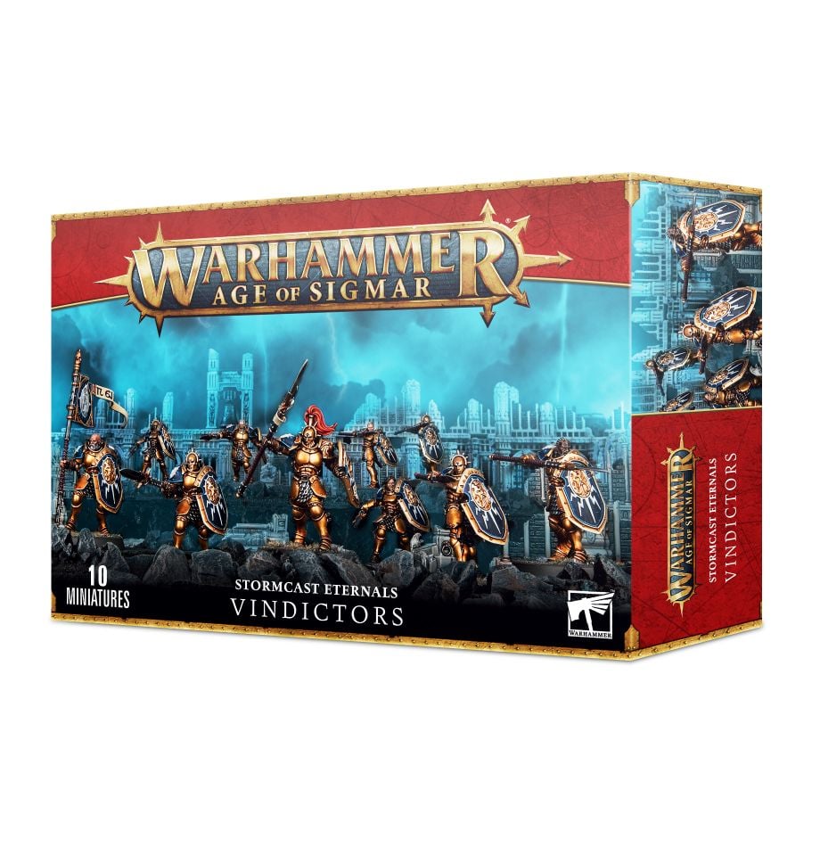 Warhammer Age of Sigmar Stormcast Eternals Vindictors box, 10 Citadel miniatures