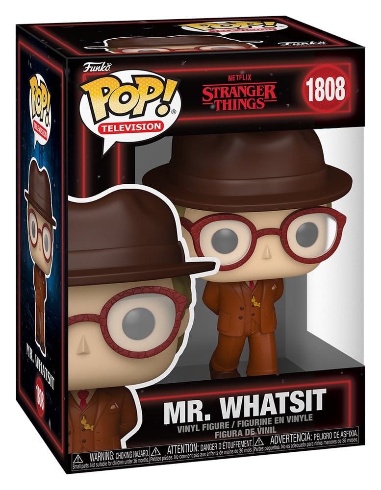 Stranger Things Mr. Whatsit Funko Pop! Television vinyl figure in its window box, number 1808