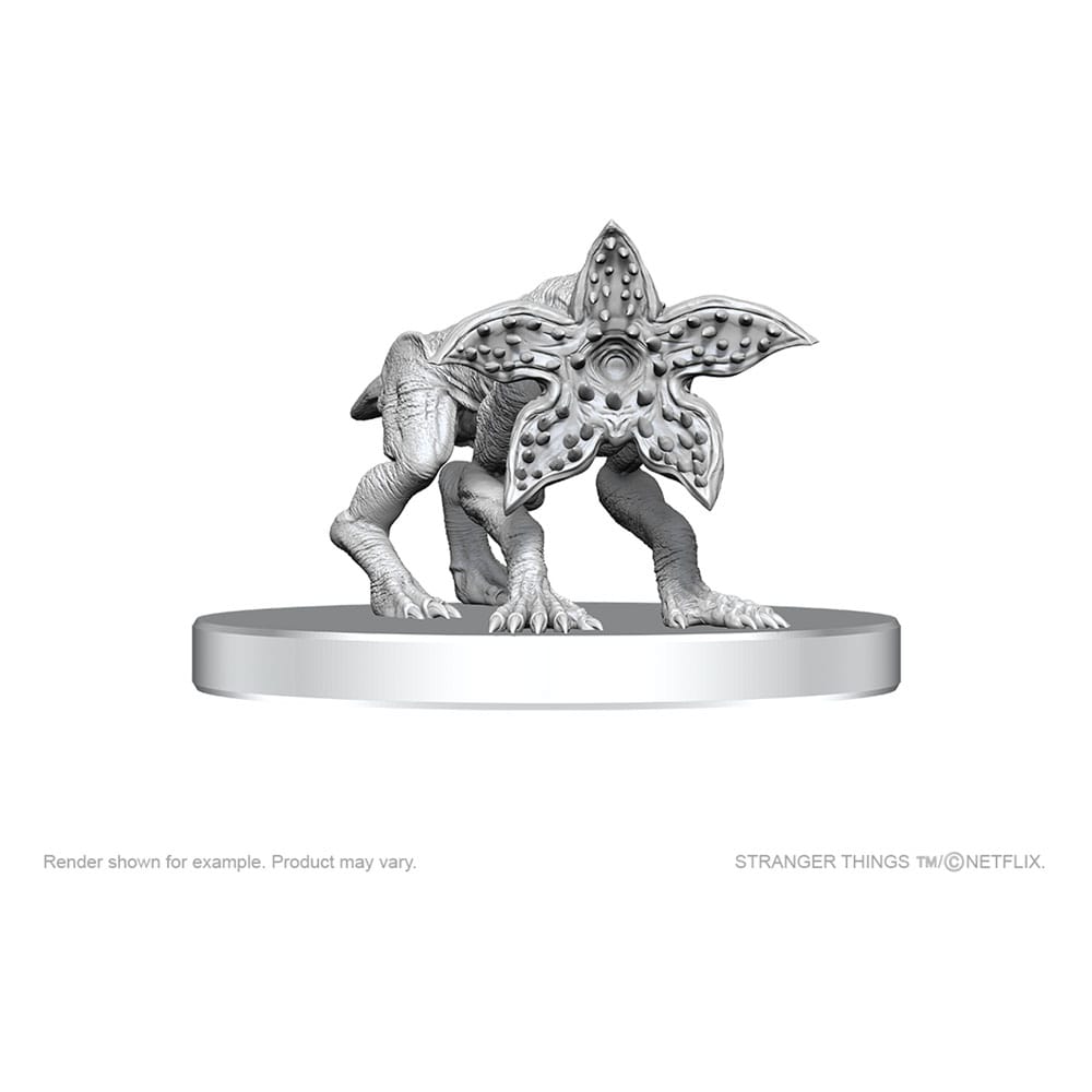Stranger Things Demodogs unpainted miniatures, Demodog with petal head open