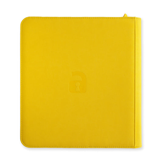 VaultX Exo-Tec Zip Binder - 12 Pocket - Yellow - Loaded Dice