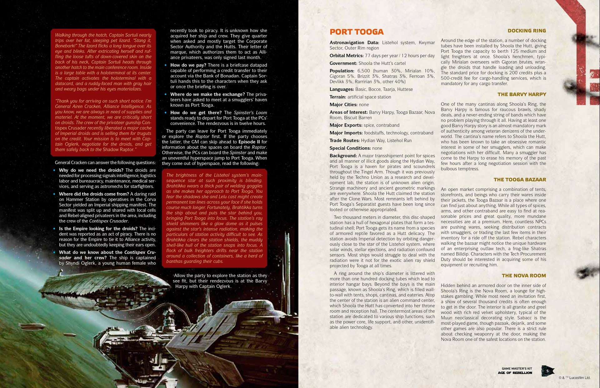 Star Wars Age of Rebellion RPG: Game Master's Kit - Loaded Dice