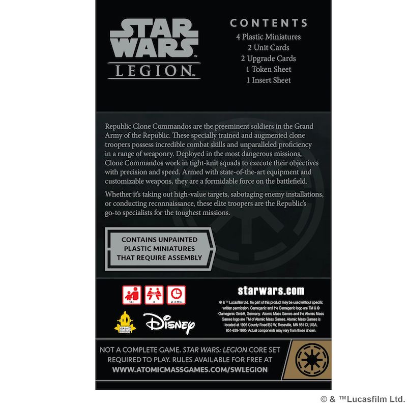 Star Wars: Legion - Republic Clone Commandos - Release Date 17/5/24 - Loaded Dice