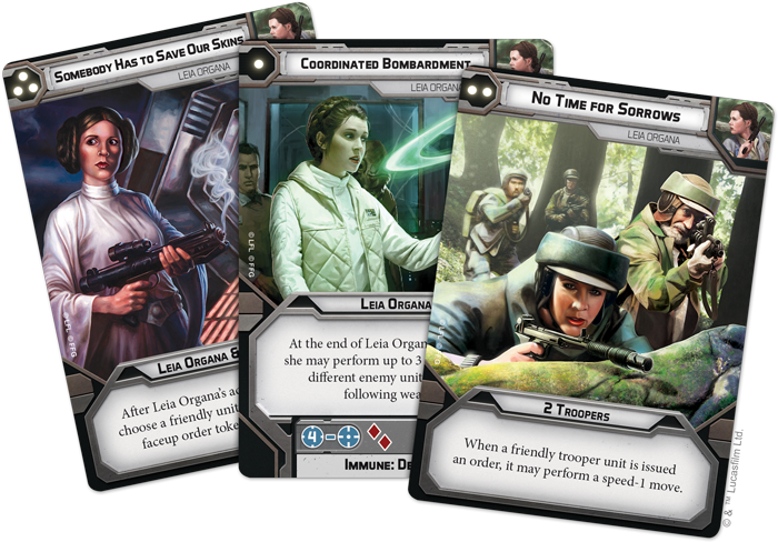 Star Wars Legion: Leia Organa Commander - Loaded Dice
