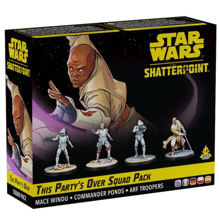 Star Wars Shatterpoint: The Party's Over (Mace Windu Suad Pack) - Loaded Dice Barry Vale of Glamorgan CF64 3HD