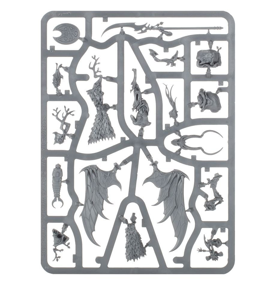 Sylvaneth Arch-Revenant unpainted plastic sprue with wings, glaive and body parts