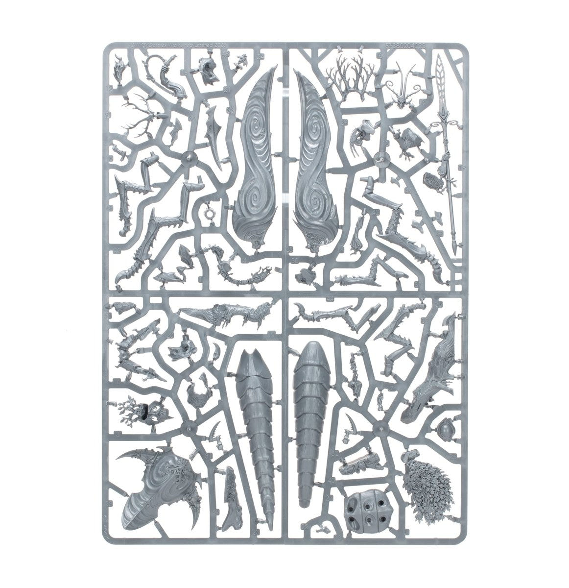 Sylvaneth Belthanos unpainted plastic sprue, frame 1 of 1