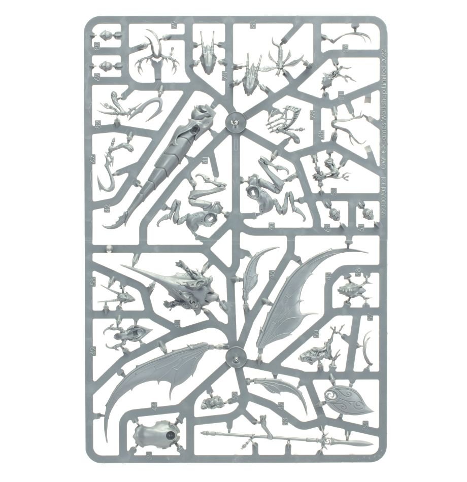 Sylvaneth: Spiterider Lancers sprue contents - Loaded Dice