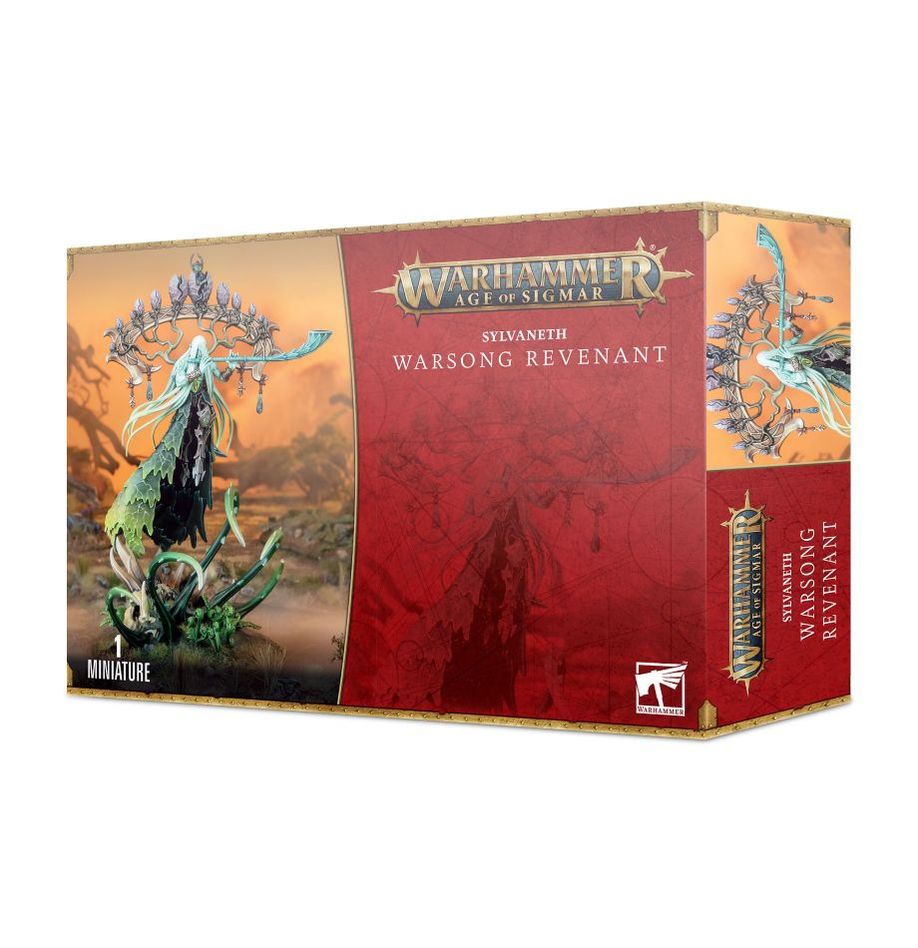 Games Workshop Age of Sigmar Sylvaneth Warsong Revenant box front showing the tree spirit wizard
