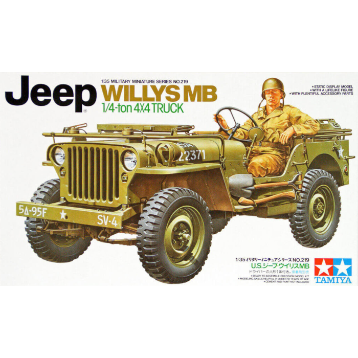 Tamiya 1:35 Jeep Willys Mb 1/4-Ton Truck - 35219 - Loaded Dice