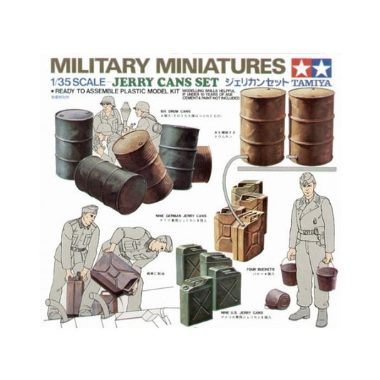 Tamiya 1:35 Jerry Cans - 35026 - Loaded Dice
