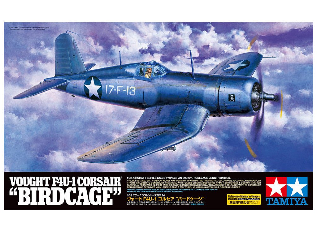 Tamiya 1:32 Vought F4U-1 Corsair Birdcage - 60324
