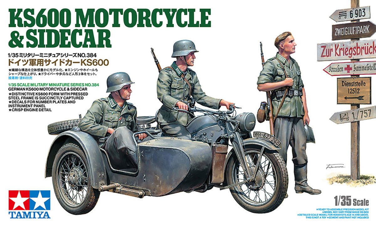 Tamiya 1:35 KS600 & Sidecar - 35384