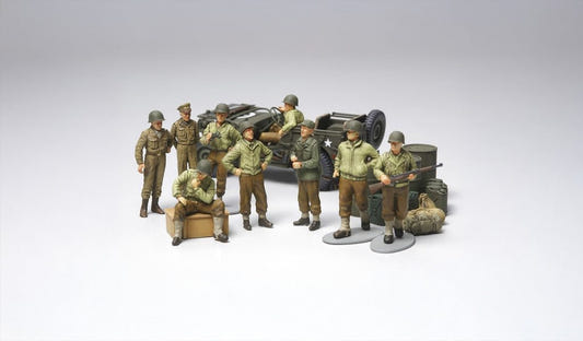 Tamiya 1:48 U.S. Army WWII Infantry at Rest with Jeep - 32552