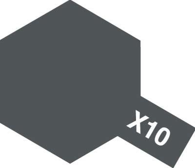 Tamiya Acrylic Paint Mini X-10 Gun Metal - Loaded Dice