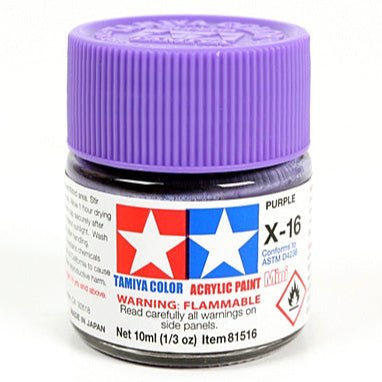 Tamiya acrylic paint mini X-16 Purple 10ml jar